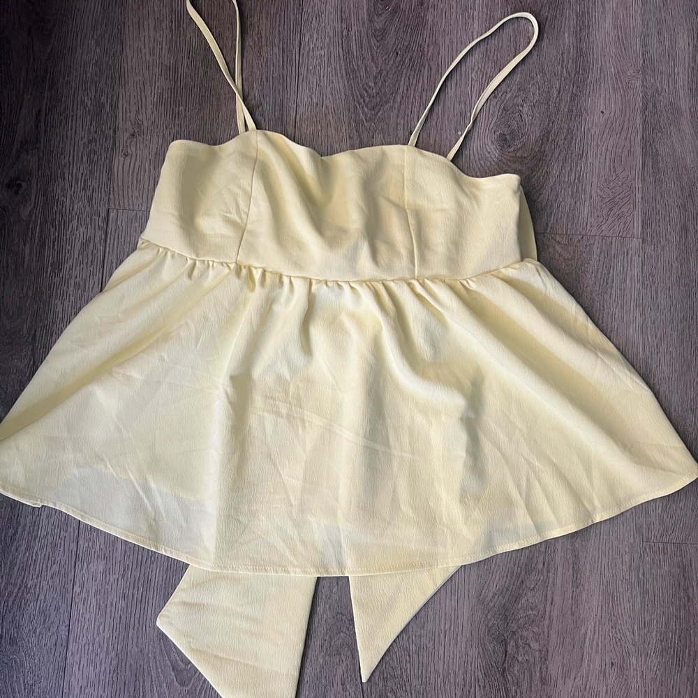 Yellow top from Amazon, never worn.